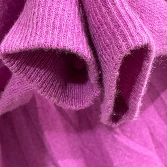 Reformation Cashmere Boyfriend Crew Neck Sweater Purple Pink M - Picture 8 of 10